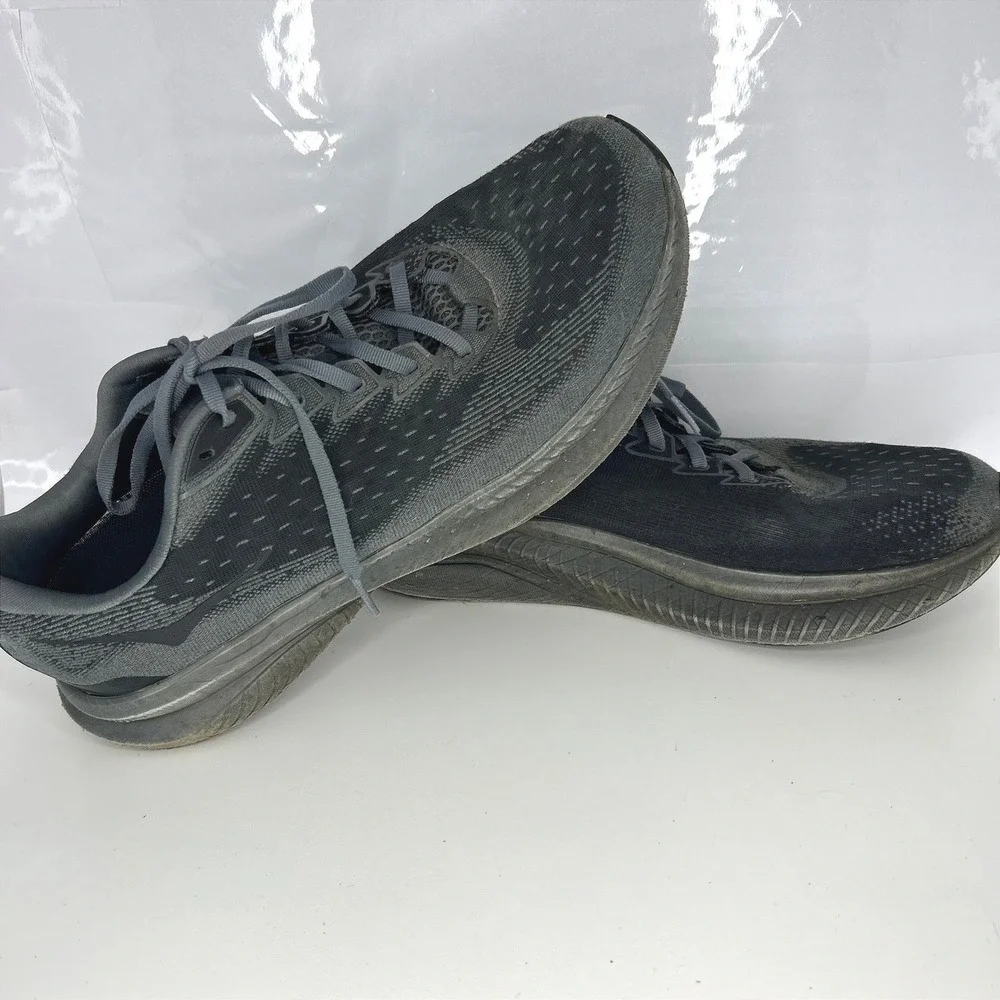 Hoka Gorpcore Mach 6 Running Shoes Size 12 D Black Athletic Sneakers Gym Comfort